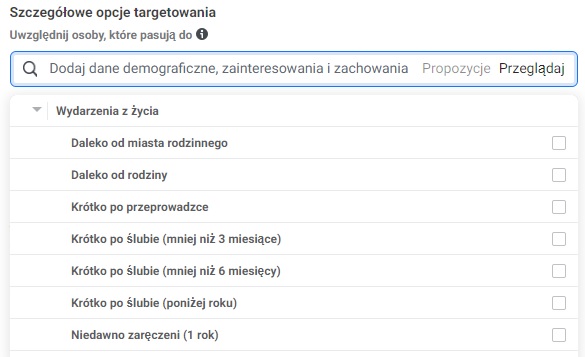 targetowanie reklama na Facebooku