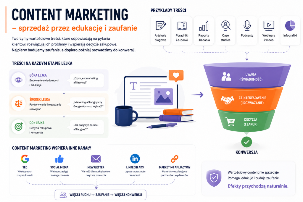 content marketing - sprzedaż przez edukacje