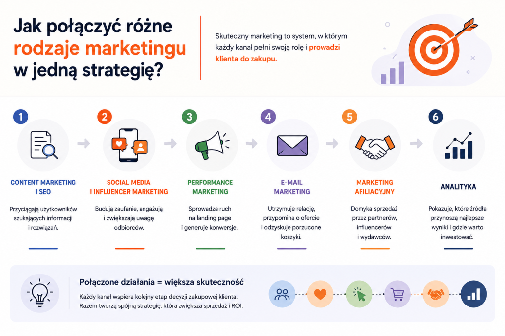 jak połączyć różne rodzaje marketingu w jedną strategię?
