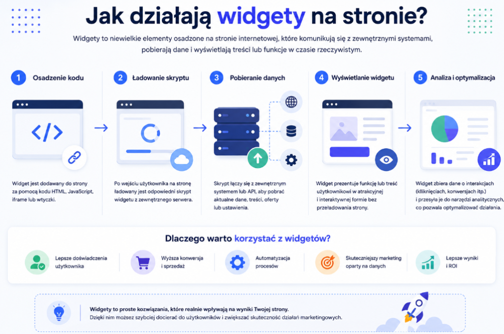 Jak działają widgety na stronie?